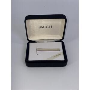 Ballou Tie Bar Clasp Slide Sterling Silver 2”x.25”